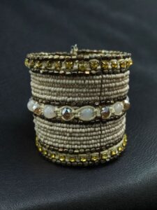 Party Wear Stone Beads Bangle | Rajasthani Look Designer Jewelry for Women