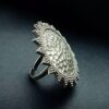 Handcrafted Unique Ring | Oxidized Silver Replica Adjustable Best Jewelry for Girls 4 Handcrafted oxidized silver replica adjustable unique ring for girls