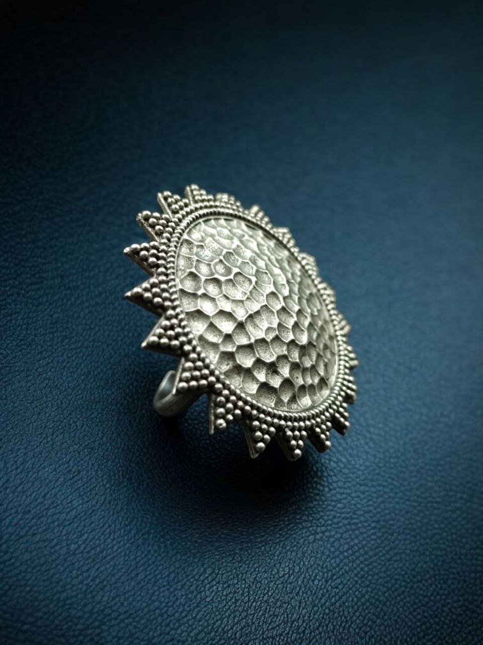 Handcrafted Unique Ring | Oxidized Silver Replica Adjustable Best Jewelry for Girls 2 Handcrafted oxidized silver replica adjustable unique ring for girls