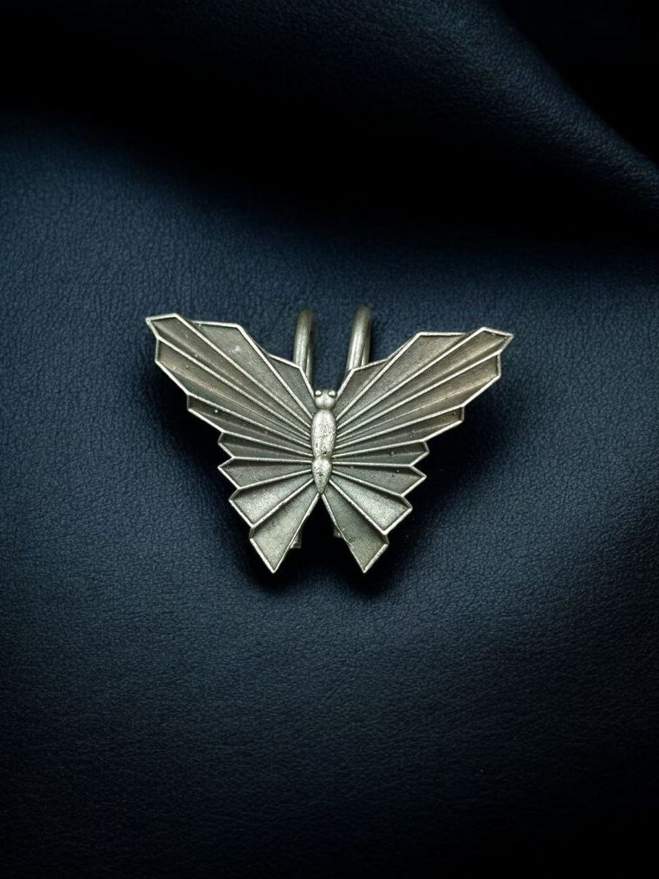 Beautiful Butterfly Hair Pin | Oxidized Silver Replica Daily Wear Accessory 1 Oxidized silver replica butterfly hair pin for daily wear