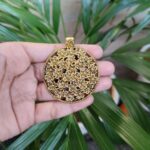 Gold Plated Flower Design Raw Material for DIY Jewelry Making Supply Crafts