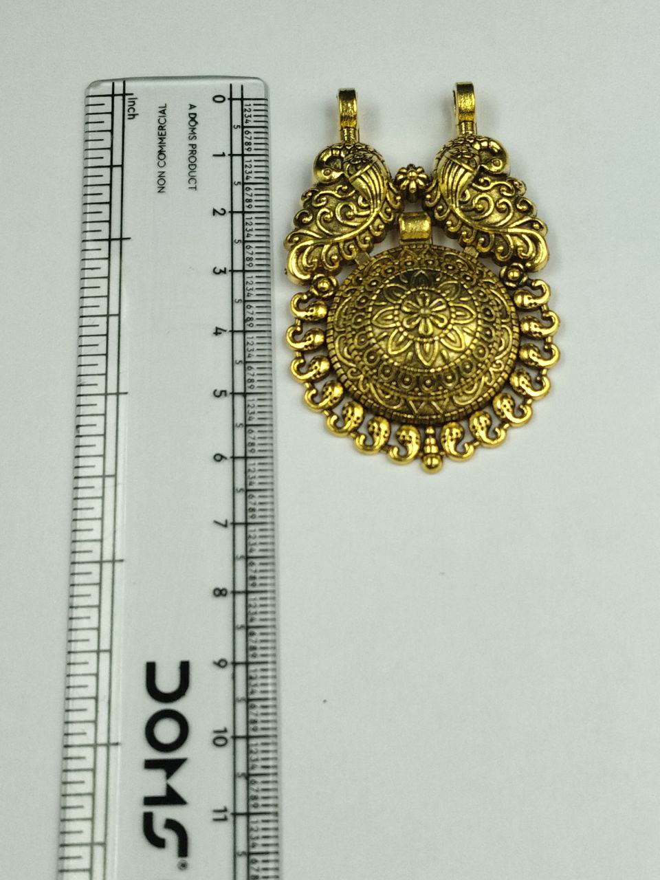 Gold Plated German Silver Peacock Pendant Raw Material for Premium Jewelry Making Designs 3 Gold Plated German Silver Peacock Pendant Raw Material for Premium Jewelry Making Designs - Image 3