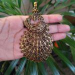 German Silver Peacock Pendant Raw Material for Premium Handmade Jewelry Craft Designs