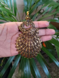German Silver Peacock Pendant Raw Material for Premium Handmade Jewelry Craft Designs
