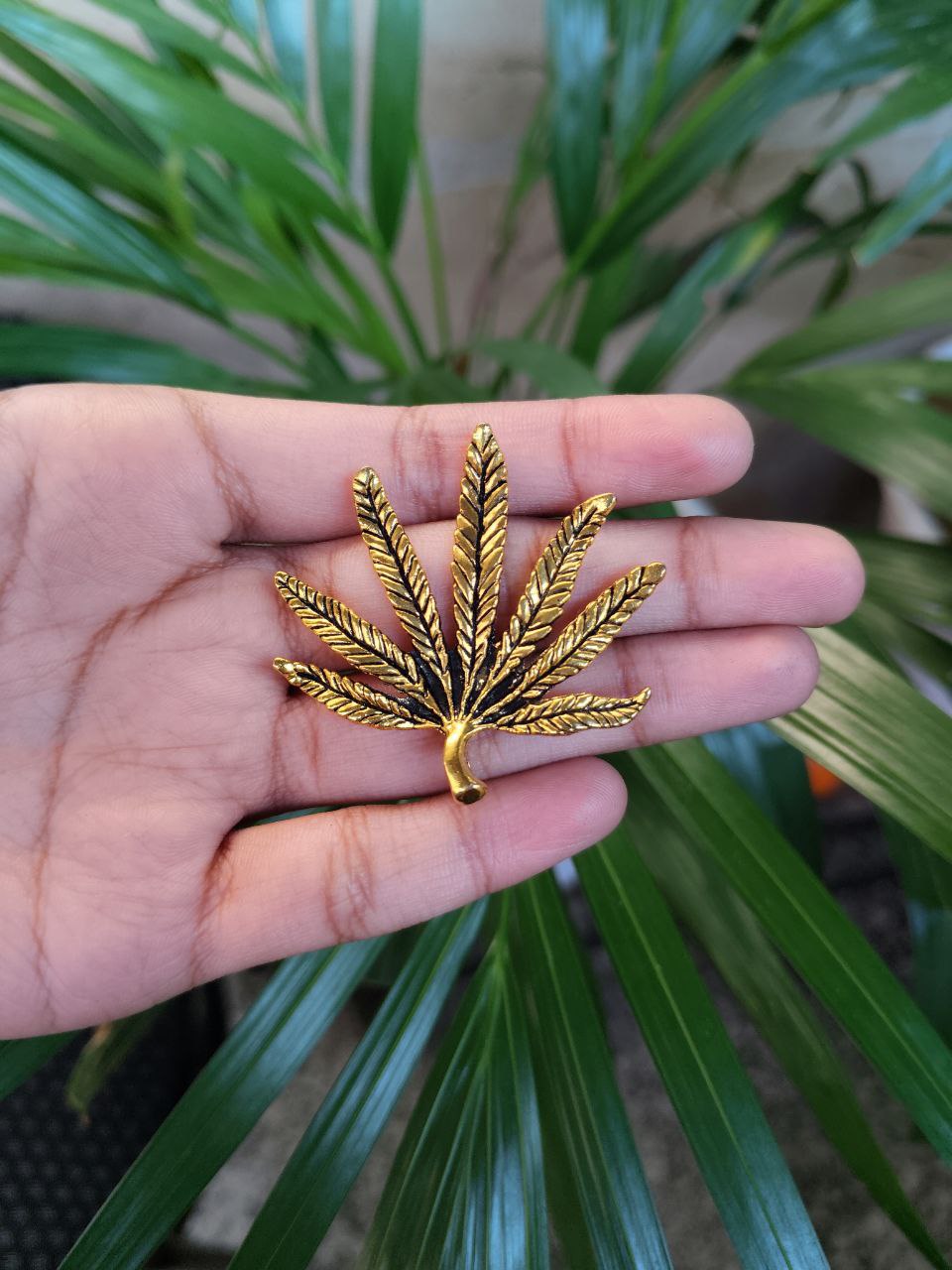 Gold Plated Leaf Pendant Raw Material for Stylish Handmade Jewelry Making Designs 1 Gold Plated Leaf Pendant Raw Material for Stylish Handmade Jewelry Making Designs