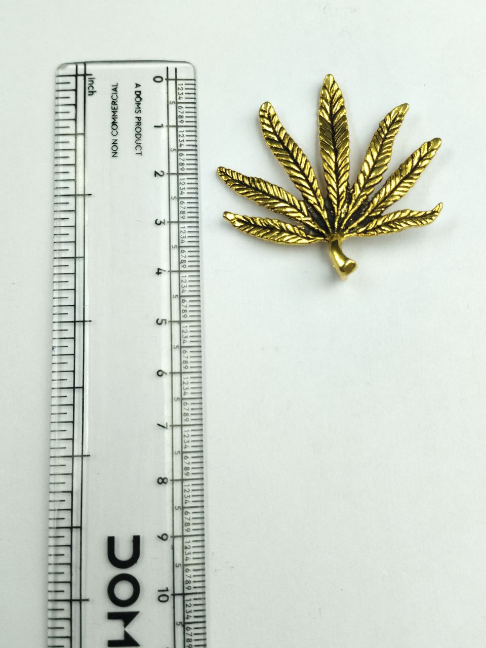 Gold Plated Leaf Pendant Raw Material for Stylish Handmade Jewelry Making Designs 2 Gold Plated Leaf Pendant Raw Material for Stylish Handmade Jewelry Making Designs - Image 2