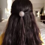 Designer Silver Replica Round Hair Pin | Best Oxidized Daily Look Accessory for Women