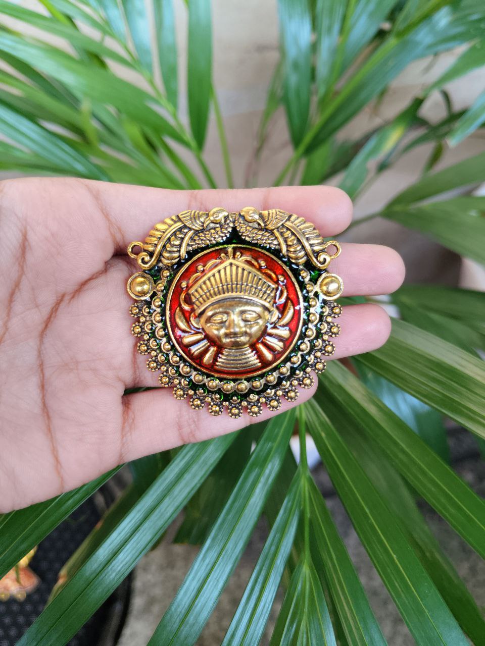 Gold Plated Meenakari Peacock Pendant Raw Material for Designer Jewelry Making Crafts 1 Gold Plated Meenakari Peacock Pendant Raw Material for Designer Jewelry Making Crafts