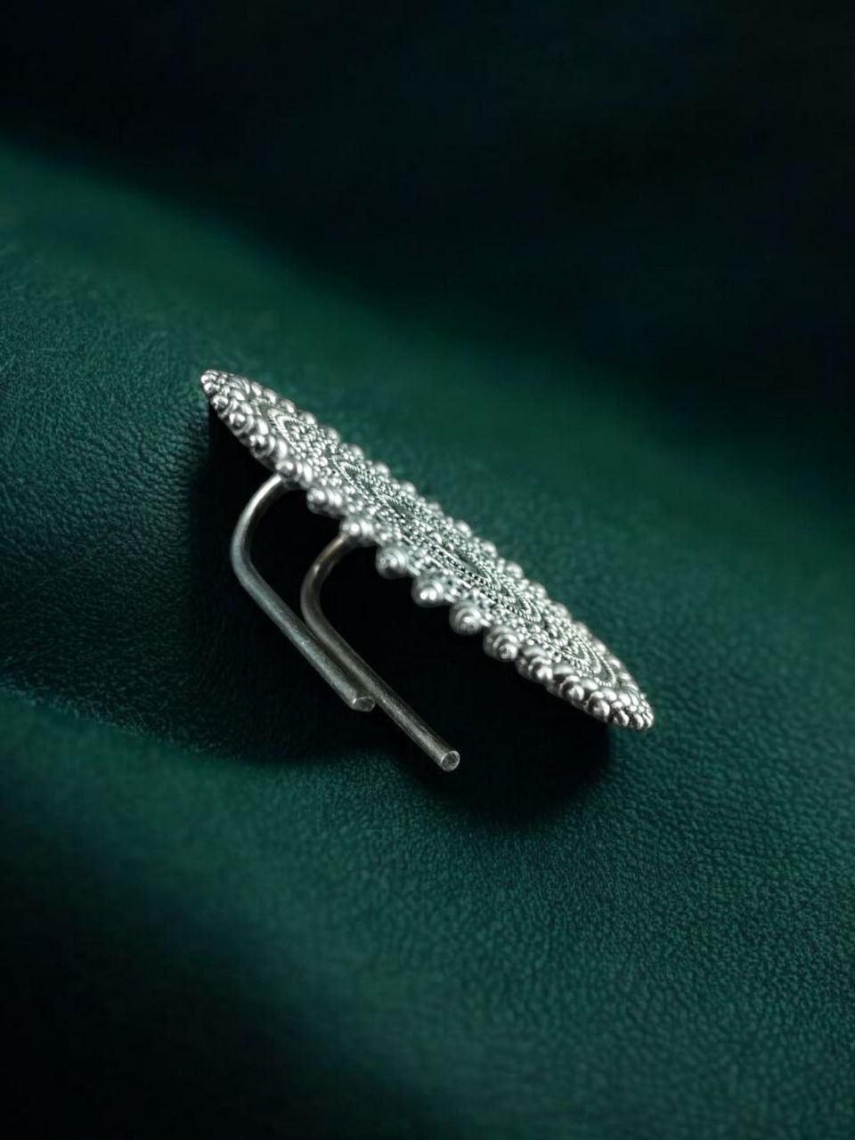 Oxidized Round Hair Pin | Silver Replica Daily Wear Perfect Hair Accessory For Girls 2 Oxidized silver replica round design daily wear hair pin