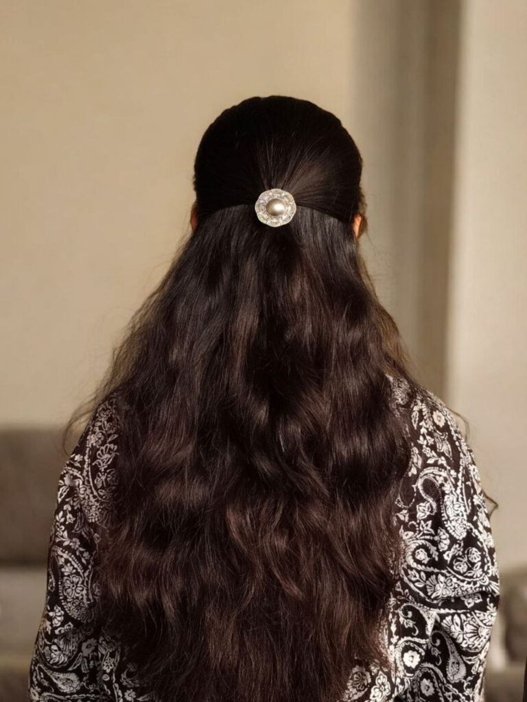 Trendy Oxidized Hair Pin | Silver Replica Beautiful Hair Jewelry Gift For Her