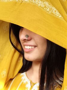 Trendy Round Press Nosepin | Best Oxidized Silver Plated Simple Nose Jewelry for Daily Use