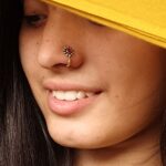 Unique Silver Plated Press Stone Nosepin | Oxidized Ethnic Style Jewelry