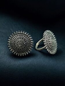 Trendy Oxidized Toe Ring | Silver Plated Comfortable Daily Wear Jewelry