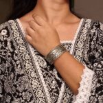 Premium Ethnic Cuff Bracelet | Silver Plated Unique Pattern Jewelry for Women