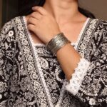 Elegant Silver Cuff Bracelet | Best Designer Oxidized Jewelry for Women