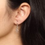 Trendy German Silver Star Earrings | Hook Dangler Daily Wear Jewelry for Girls