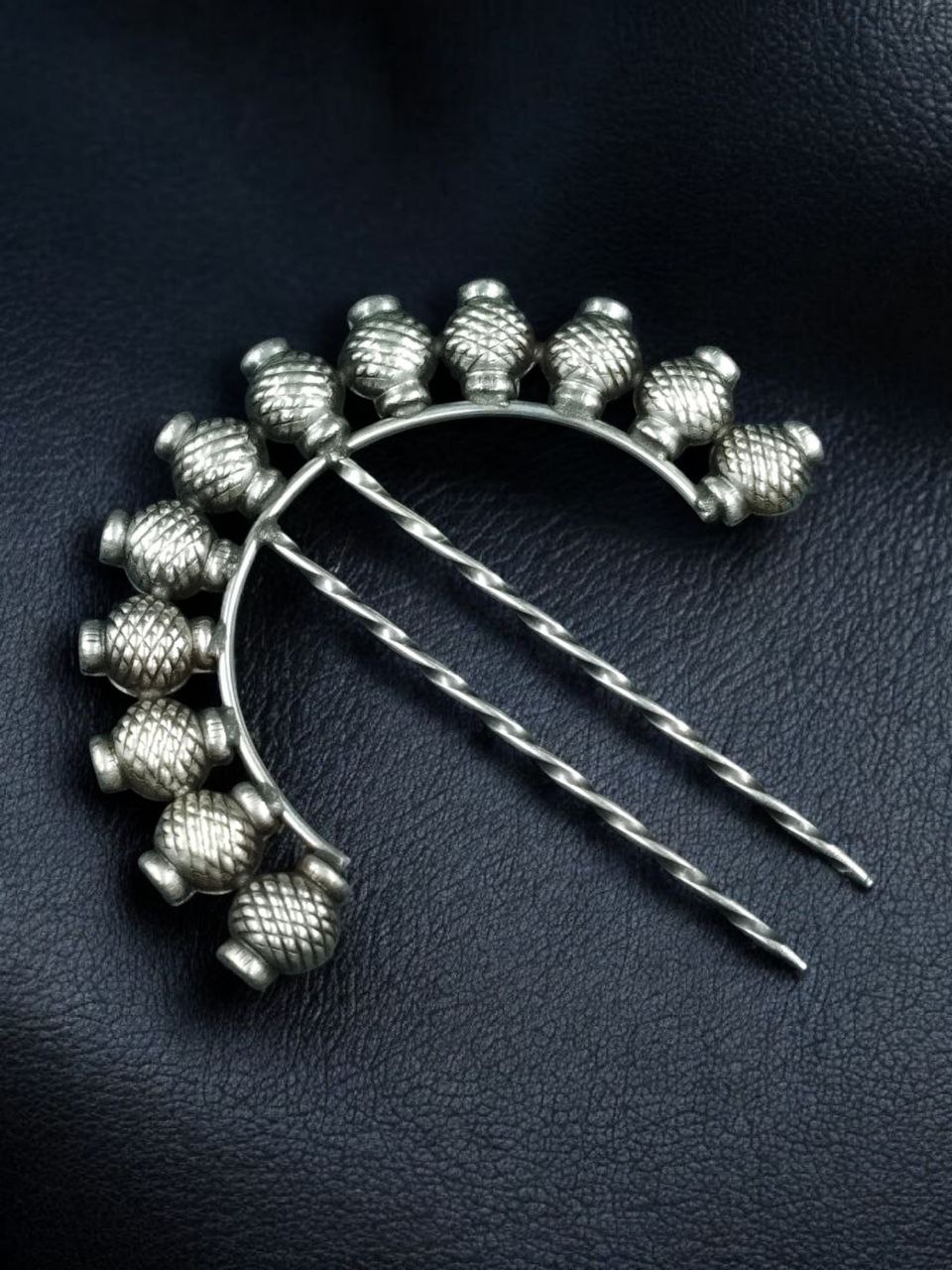 Silver Replica Best Oxidized Juda Pin | Stylish Hair Accessories For Women 2 Silver plated oxidized juda pin stylish hair accessory for women