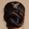 Oxidized butterfly juda pin stylish hair accessory for women