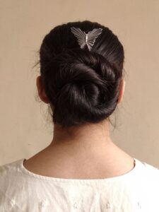 Beautiful Butterfly Juda Pin | Oxidized Stylish Hair Accessory for Women