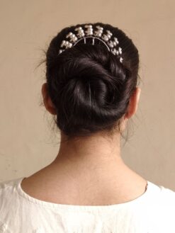 Vintage oxidized elephant juda pin hair accessory for girls