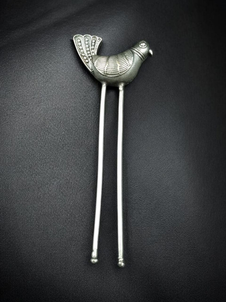 Trendy Bird Juda Pin | Oxidized Silver Replica Perfect Hair Accessory for Daily Wear 4 Oxidized silver replica bird juda pin for daily wear hairstyles