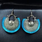 Designer Chandbali Earrings | German Silver Hook Traditional Fashionable Jewelry