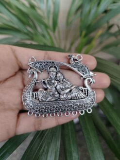 Silver Plated Religious Pendant Raw Material for Traditional Designer Jewelry Making Crafts