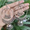Beautiful Lightweight Jhumka Hook Earrings with Elegant Ghungroo Detailing for Women