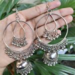 Beautiful Lightweight Jhumka Hook Earrings with Elegant Ghungroo Detailing for Women