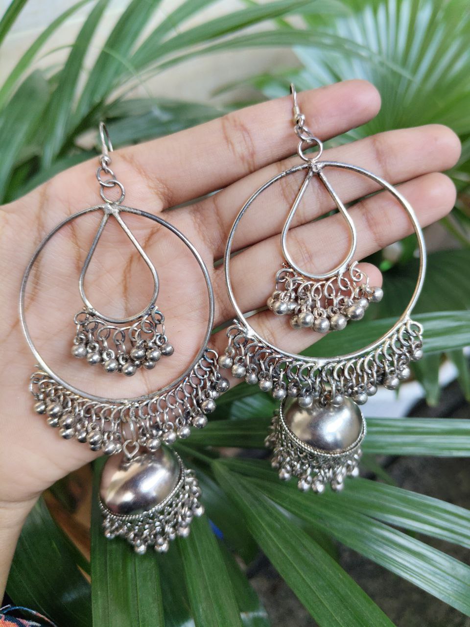 Beautiful Lightweight Jhumka Hook Earrings with Elegant Ghungroo Detailing for Women 1 Beautiful Lightweight Jhumka Hook Earrings with Elegant Ghungroo Detailing for Women