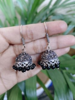 Beautiful Pearl Jhumka Hook Dangler Earrings for Women with Elegant Ethnic Style