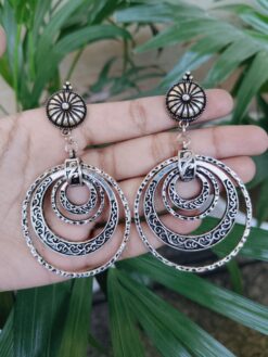Elegant German Silver Dangler Earrings for Girls