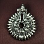 Round Sun Design Oxidized German Silver Charm for DIY Jewelry Making Raw Material