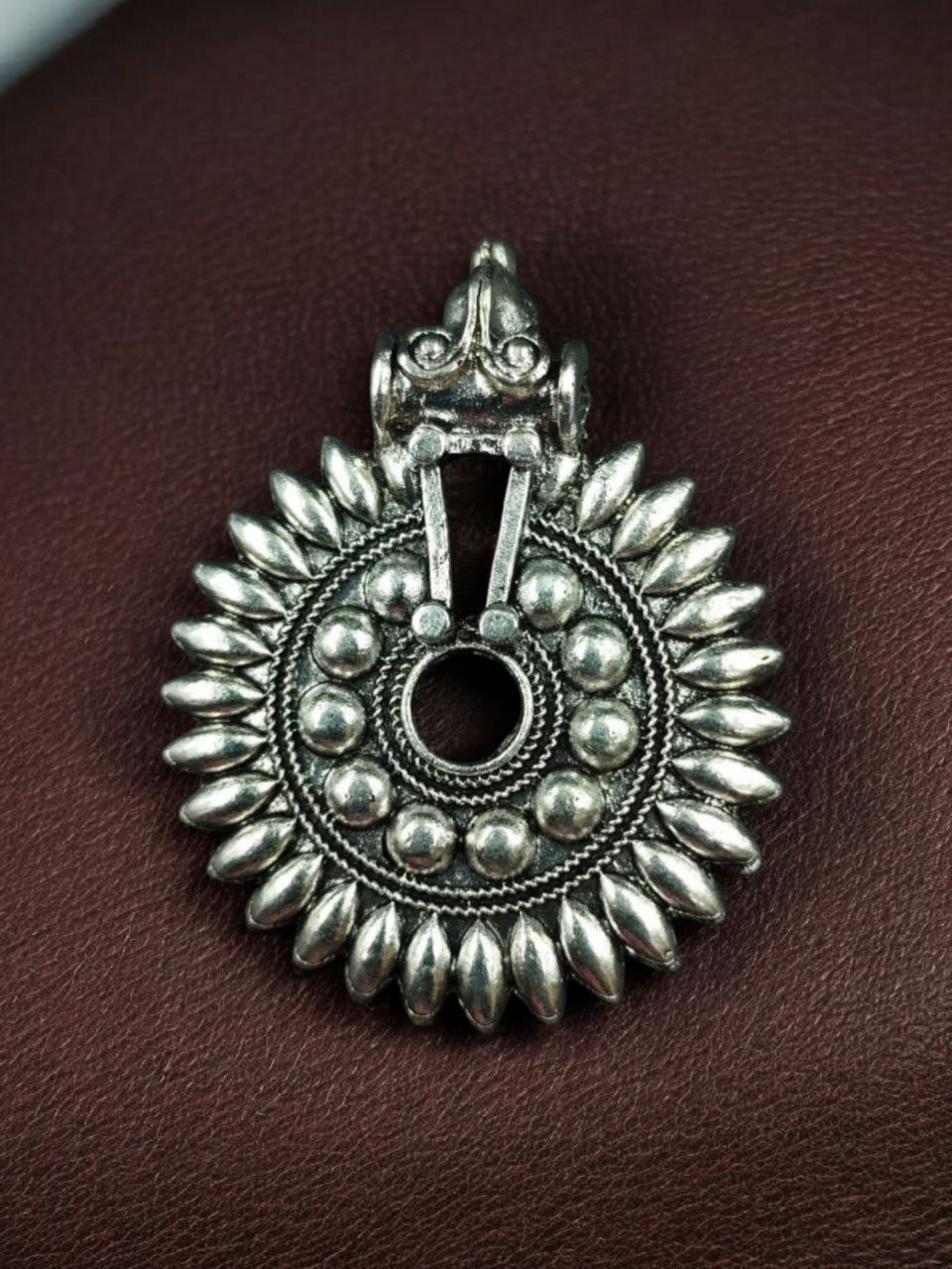 Round Sun Design Oxidized German Silver Charm for DIY Jewelry Making Raw Material 1 Round Sun Design Oxidized German Silver Charm for DIY Jewelry Making Raw Material