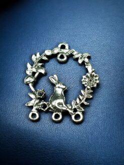 Unique Rabbit Design German Silver Pendant for DIY Jewelry Making Raw Material Craft Supplies