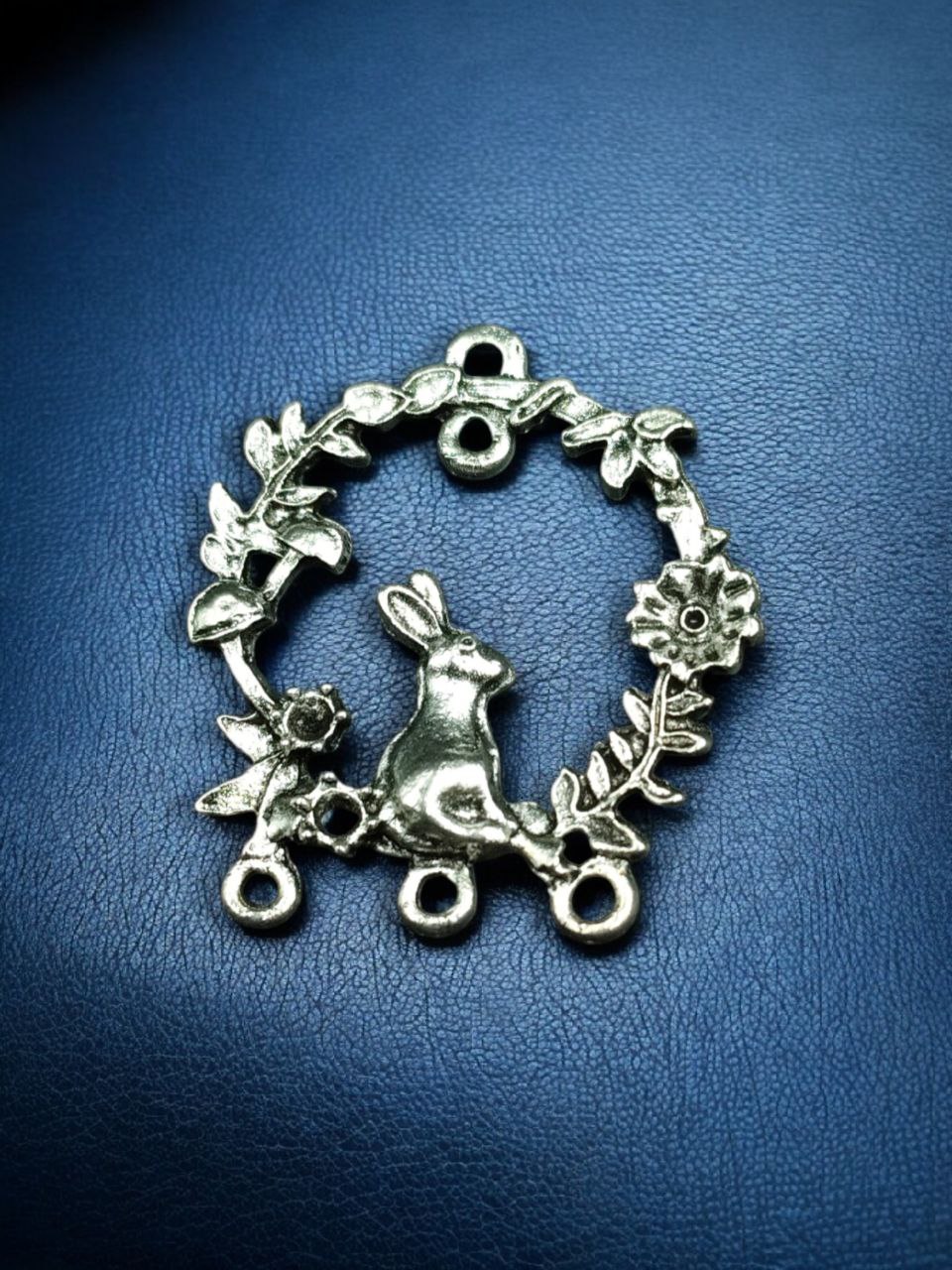 Unique Rabbit Design German Silver Pendant for DIY Jewelry Making Raw Material Craft Supplies 1 Unique Rabbit Design German Silver Pendant for DIY Jewelry Making Raw Material Craft Supplies