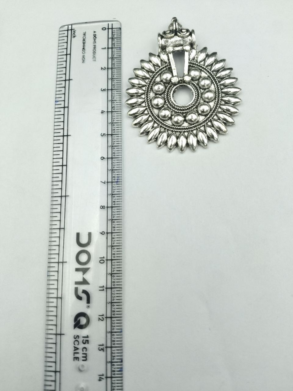 Round Sun Design Oxidized German Silver Charm for DIY Jewelry Making Raw Material 3 Round Sun Design Oxidized German Silver Charm for DIY Jewelry Making Raw Material - Image 3