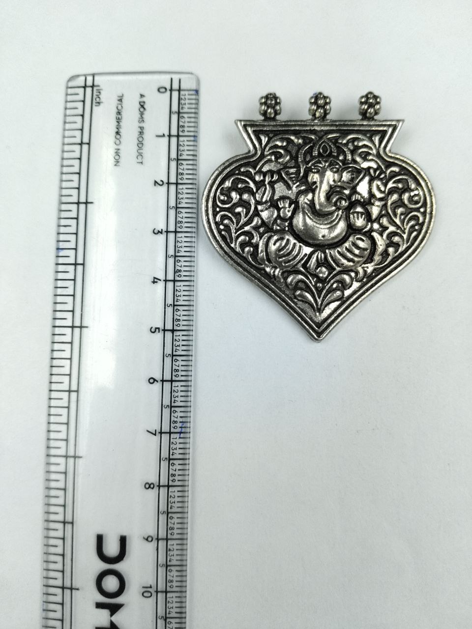 Ganesha Floral Art German Silver Pendant Raw Material for DIY Jewelry 3 Ganesha Floral Art German Silver Pendant Raw Material for DIY Jewelry - Image 3