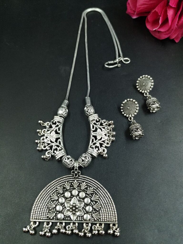 German Silver Necklace for Women with Unique Design and Traditional Ethnic Style