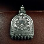 Traditional Floral Art Vintage Look German Silver DIY Jewelry Making Charm Raw Product