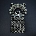 Unique Peacock Design German Silver Pendant Raw Material for DIY Jewelry Making Craft Supplies
