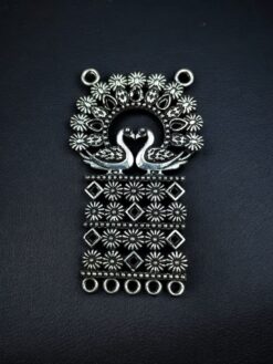 Unique Peacock Design German Silver Pendant Raw Material for DIY Jewelry Making Craft Supplies