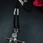 German Silver Religious Pendant Necklace for Women with Traditional Spiritual Ethnic Style