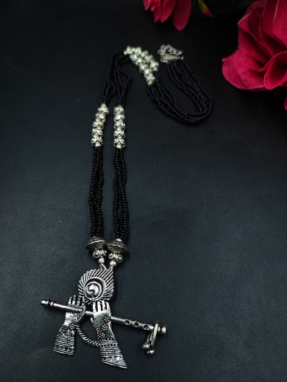 German Silver Religious Pendant Necklace for Women with Traditional Spiritual Ethnic Style 1 German Silver Religious Pendant Necklace for Women with Traditional Spiritual Ethnic Style