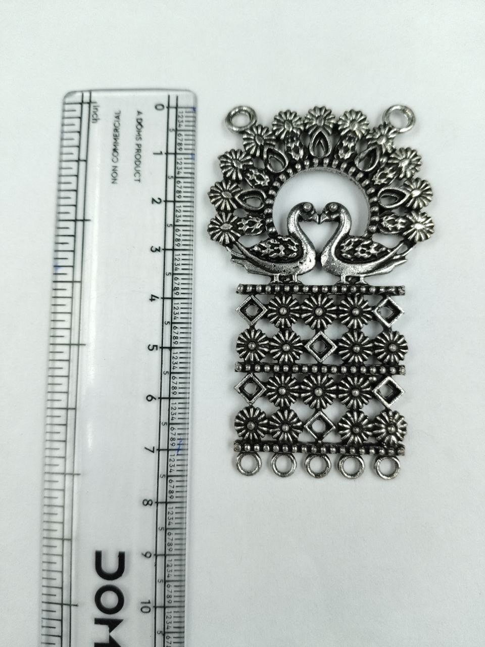 Unique Peacock Design German Silver Pendant Raw Material for DIY Jewelry Making Craft Supplies 3 Unique Peacock Design German Silver Pendant Raw Material for DIY Jewelry Making Craft Supplies - Image 3