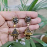 Triangle Jhumki Dangler Earrings for Women with Stylish Traditional Ethnic Design