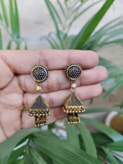 Triangle Jhumki Dangler Earrings for Women with Stylish Traditional Ethnic Design