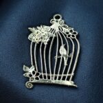 Unique Design German Silver Pendant Raw Material for DIY Jewelry