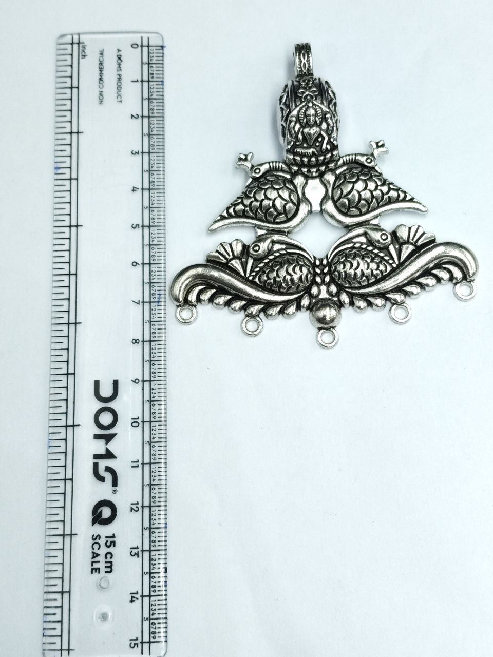 Peacock Design German Silver Pendant for DIY Jewelry Making Raw Material Supplies 3 Peacock Design German Silver Pendant for DIY Jewelry Making Raw Material Supplies - Image 3