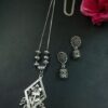Flower Ghungroo German Silver Chain Pendant Necklace Set for Women Traditional Ethnic Jewelry 3 photo 18 2025 12 11 11 51 58